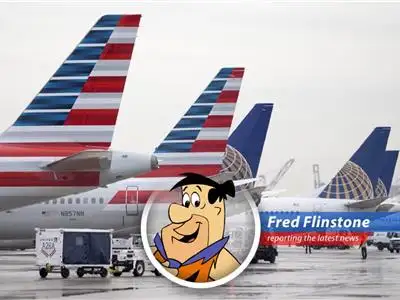 Conceptual rendering of merged United and American Airlines planes, symbolizing the potential industry shift.