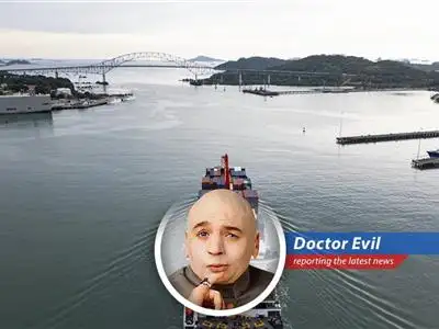 Container ships at the Panama Canal, a vital artery in global trade now at the center of a geopolitical tug-of-war.