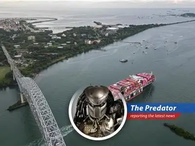 Container ships navigate the Panama Canal amidst escalating geopolitical tensions between the U.S. and China. image