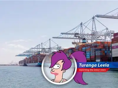 Container ships navigating choppy waters, symbolizing the uncertain future of global trade amidst geopolitical tensions.