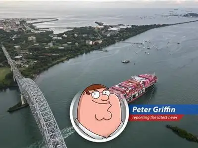 Container ships navigating the Panama Canal amid escalating geopolitical tensions between the US and China image