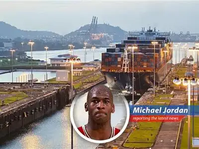 Container ships pass through the Panama Canal, a vital global trade route now at the center of a geopolitical dispute.