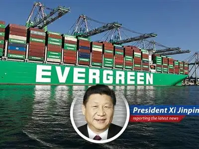 Containers at a US port symbolize the ongoing trade deficit challenges.