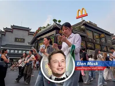 Customers queue at a McDonald's store in Beijing, drawn by the return of classic milkshakes and affordable meal options.