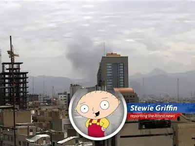 Damaged bus in Arad, Israel, following a reported strike amidst escalating conflict.