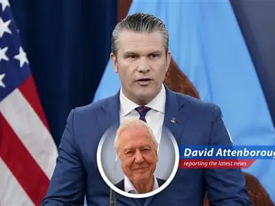 Defense Secretary Pete Hegseth addressing concerns over the Strait of Hormuz closure.