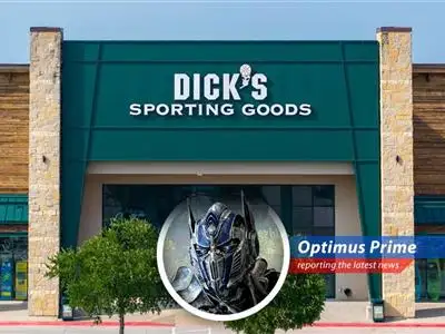 Dick's Sporting Goods store front, symbolizing the retailer's potential growth and market dominance.