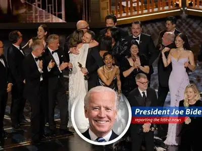 Director Paul Thomas Anderson accepts the Best Picture award for 