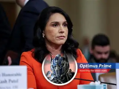 Director of National Intelligence Tulsi Gabbard preparing to testify before the Senate Intelligence Committee.