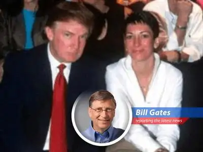 Donald Trump and Jeffrey Epstein at a party, illustrating the former's eventual disavowal of the latter as detailed in FBI documents.