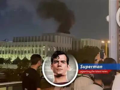 Dubai skyline juxtaposes normal city life with the stark reality of ongoing regional tensions and aerial defense activity.