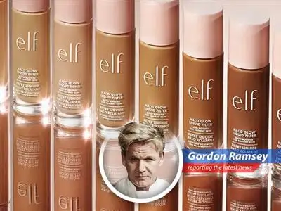 E.l.f. Beauty's CEO Tarang Amin celebrating a successful quarter