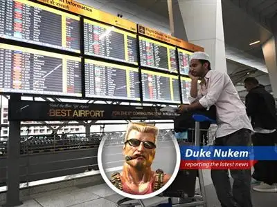 Emirates planes parked at Dubai International Airport as the airline resumes limited flights after regional airspace closures.