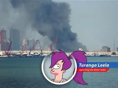 Empty conference halls symbolize the disruption caused by regional tensions in the Middle East.