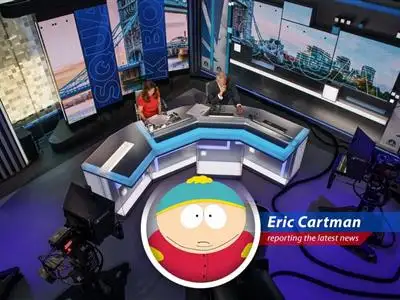 Eric Cartman, financial guru, ponders the mysteries of the stock market while wearing his lucky Coon pajamas