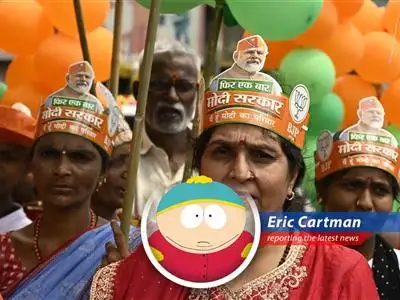 Eric Cartman gives his take on India's 2024 general election results and their impact on the economy. image