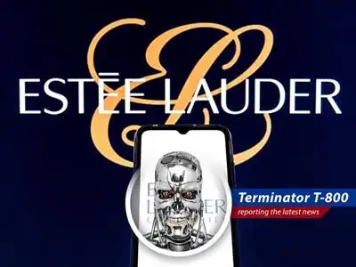 Estée Lauder headquarters reflecting on tariff impacts and restructuring plans.