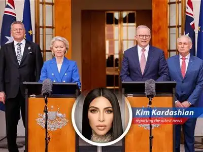 European Commission President Ursula von der Leyen and Australian Prime Minister Anthony Albanese finalize a trade agreement, underscoring a new era of economic and security cooperation.