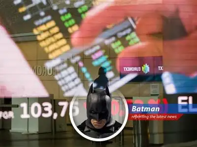 European markets close lower while Batman watches Batsignal, ready to save the day