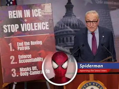 Even Spidey's spidey-sense is tingling with the potential DHS shutdown. Can't we all just get along?