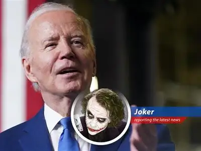 Exploring the Joker's perspective on Biden's infrastructure investments across states image