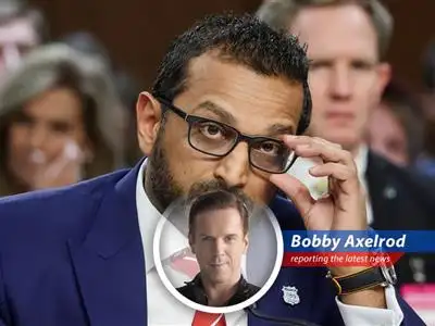 FBI Director Kash Patel addresses the press, vowing to sue The Atlantic over defamation.