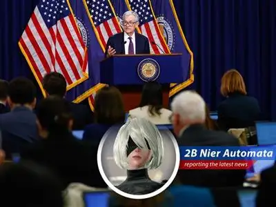 Federal Reserve Chair Jerome Powell addresses the press after the FOMC meeting.