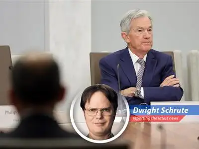 Federal Reserve Chairman Jerome Powell addressing the press reaffirming his commitment to serve.