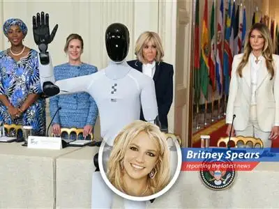 First Lady Melania Trump poses with Figure AI's humanoid robot at the White House. Is this the future or a futuristic fever dream?