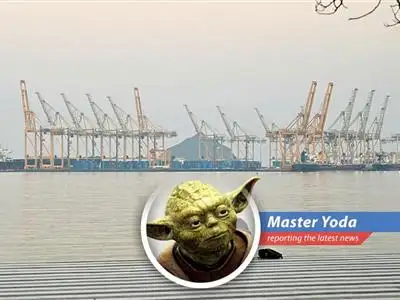 Flames engulf Fujairah oil facilities after a drone strike.