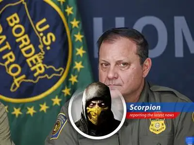 Former Border Patrol Chief Mike Banks during a press conference.