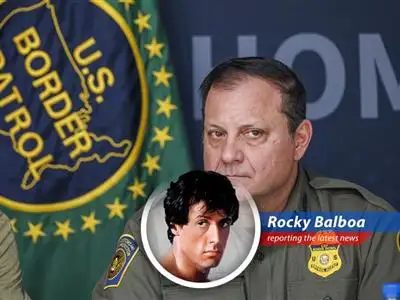 Former Border Patrol Chief Mike Banks during a press conference.