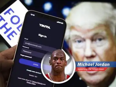 Former NBA Star Michael Jordan shares his thoughts on Trump Media's financial woes image