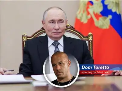 Former President Donald Trump during a Fox News interview, where he discussed potential Russian support for Iran.