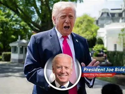Former President Trump speaking at a rally in Las Vegas, addressing the situation in Iran.