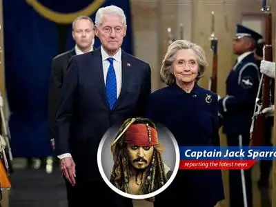 Former Secretary of State Hillary Clinton addressing the media. Calls for public hearing on Epstein case.