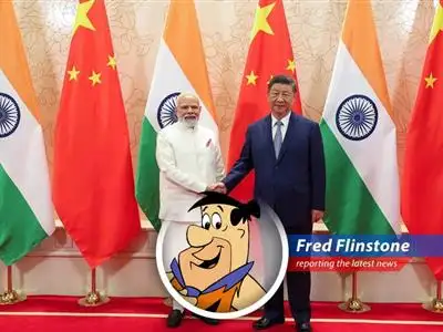 Fred Flinstone ponders if AI will replace his bowling buddies.