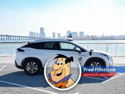 Fred Flinstone scratches his head, wondering if robotaxis can run on brontosaurus burgers.