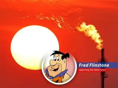 Fred contemplates the EPA's decision, wondering if Bedrock's air quality is next.