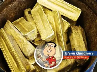 Gold bullion bars stacked, reflecting market anticipation of key economic data influencing price movement.