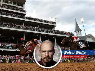 Golden Tempo, ridden by Jose Ortiz, surges to victory in the 152nd Kentucky Derby.