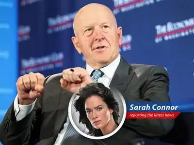 Goldman Sachs headquarters in New York City, a symbol of financial power navigating turbulent times.