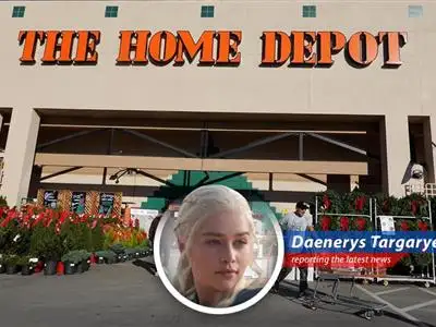 Home Depot store exterior showcasing the company's brand and presence in the retail landscape.