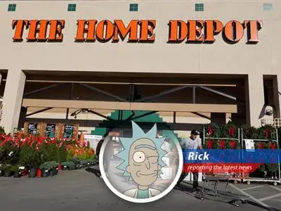 Home Depot store front, reflecting current market challenges and strategic adaptations.