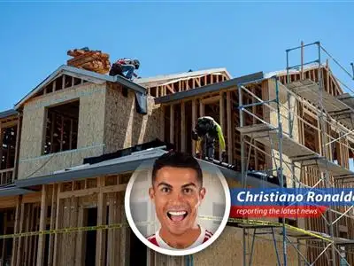 Home construction site indicating slight increase in builder sentiment.