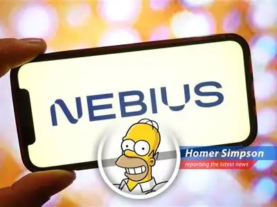 Homer contemplates the stock market while enjoying a donut.