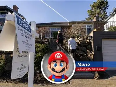 Homes on the market with for sale sign. Housing market faces challenges as sales drop amidst affordability concerns and low supply.