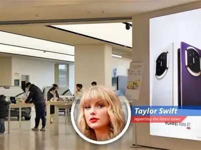 Huawei's headquarters, where the company is strategizing its next move in the AI race amid fluctuating revenue figures.