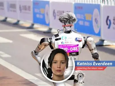 Humanoid robots participate in a half-marathon in Beijing, demonstrating significant progress in autonomous navigation and athleticism.