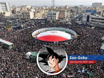 Image of targeted tech company logos superimposed over a map of the Middle East, symbolizing the escalating tensions and potential impact of the IRGC's threats.